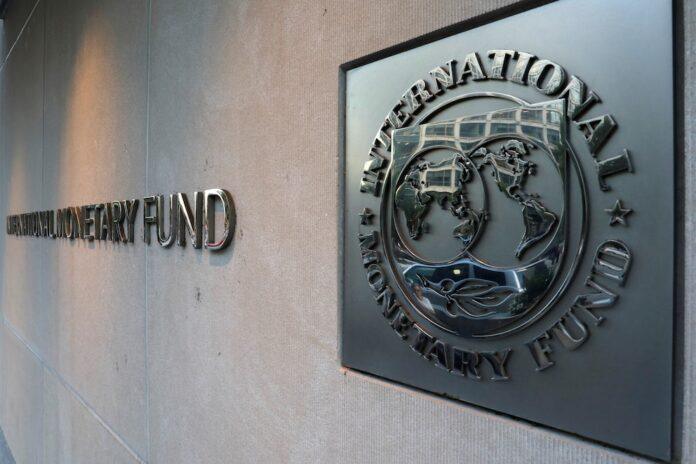 The logo of the International Monetary Fund (IMF) is seen outside the headquarters building in Washington September 4, 2018. REUTERS/Yuri Gripas