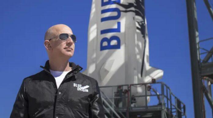 Blue Origin, founded by Bezos, paused tourist trips aboard the New Shepard and will focus its work on lunar projects.(Blue Origin)