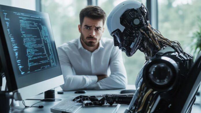 Artificial intelligence transformed programming by becoming the main author of source code in the technology industry.(Illustrative Image Infobae)