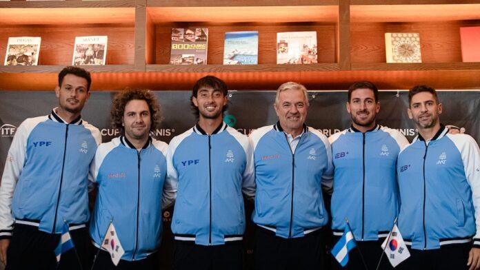 The Argentine Davis Cup Team was eliminated in the debut of the 2026 Qualifiers against South Korea and will now have to play for permanence (Credit: AAT Press)