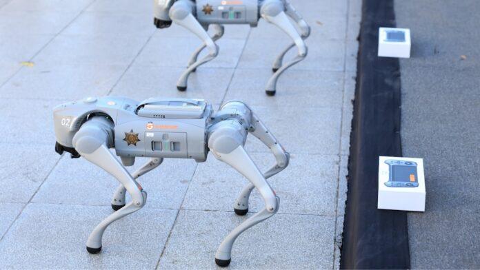 The K9-X division will be made up of four robot dogs that will patrol key areas during the 2026 FIFA World Cup. (Municipality of Guadalupe)