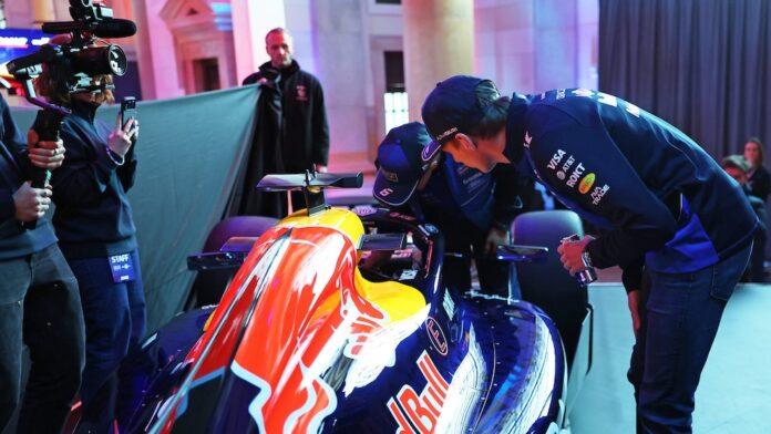 Verstappen at the presentation of the new Red Bull for F1 2026 (Red Bull)