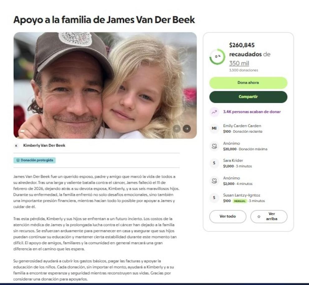 James Van Der Beek faced tax problems before his death