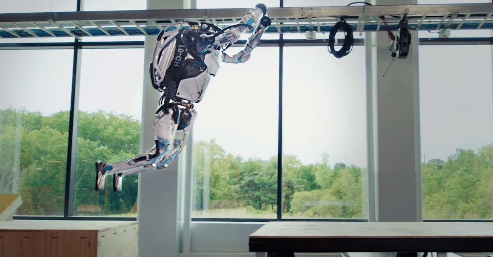 This is Atlas, the robot that does acrobatics and challenges the physical capabilities of humans
