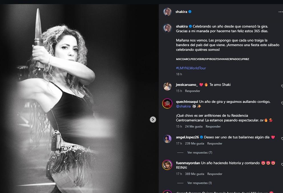 Shakira will celebrate her first anniversary of “Las mujeres ya nolloran” in El Salvador: a night that promises to be unforgettable