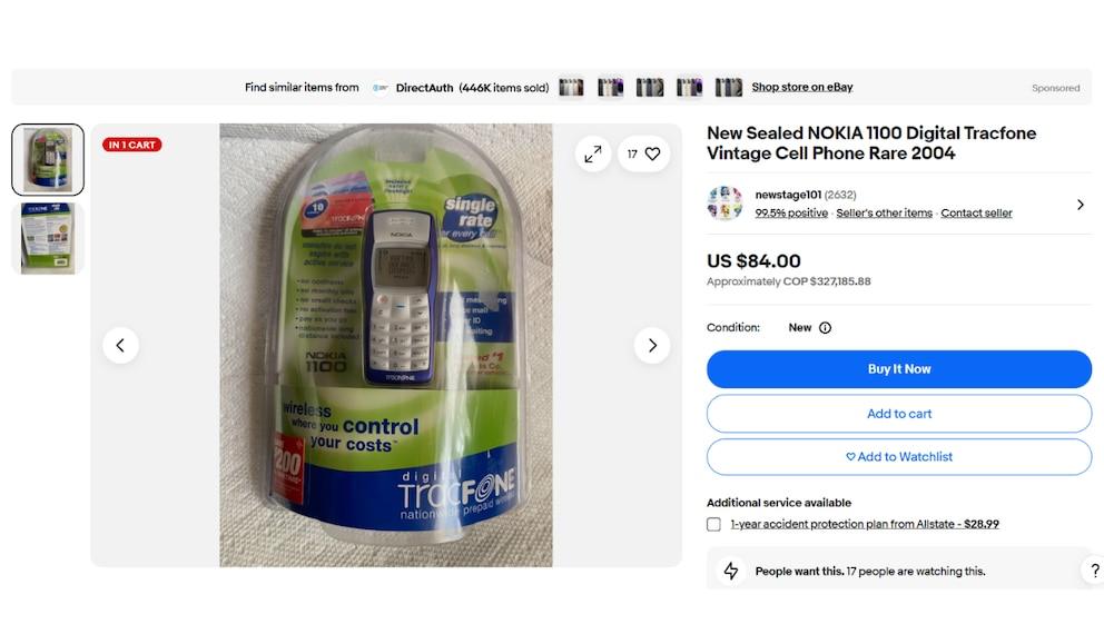 What is the current price of the Nokia 1100 and where can you buy it?