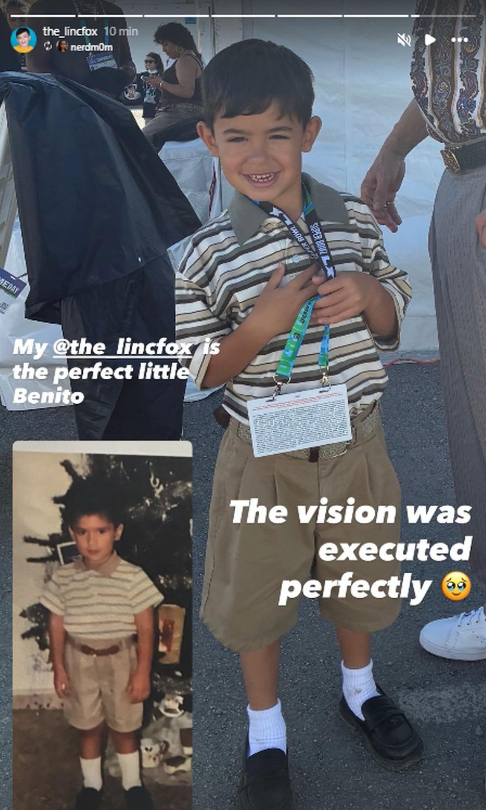 Who really was the boy who accompanied Bad Bunny at the 2026 Super Bowl?