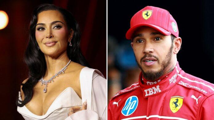 Kim Kardashian and Lewis Hamilton debuted as a couple at Super Bowl LX, sparking romance rumors on social networks (REUTERS/REUTERS)