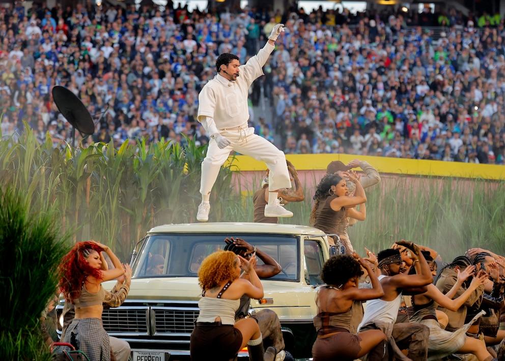 Who really was the boy who accompanied Bad Bunny at the 2026 Super Bowl?