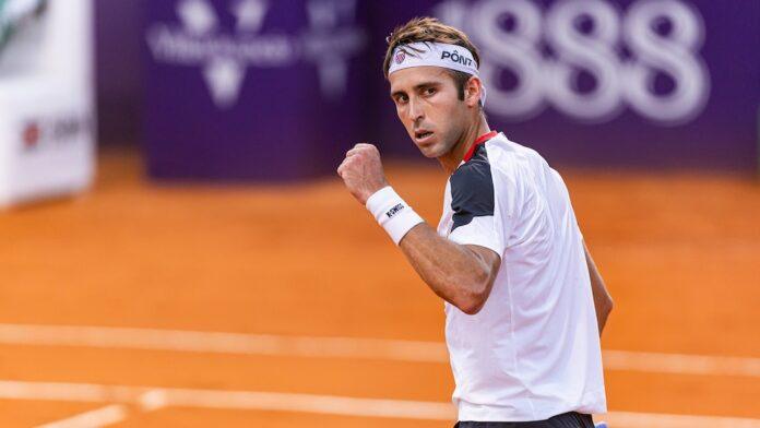Tomás Etcheverry debuted with a victory at the ATP 250 in Buenos Aires by beating the Italian Andrea Pellegrino (Credit: Prensa Argentina Open)