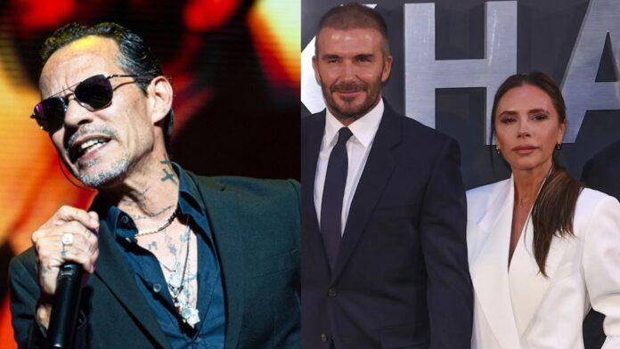 Marc Anthony spoke out about David Beckham's fight with his son Brooklyn.(Credit: AP. Reuters)